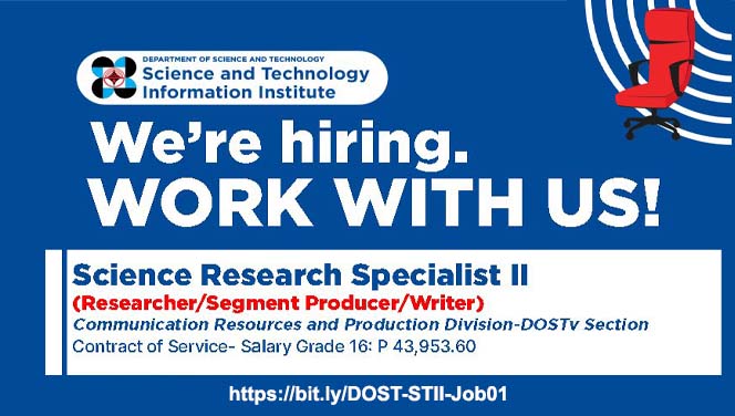 science research specialist job vacancy